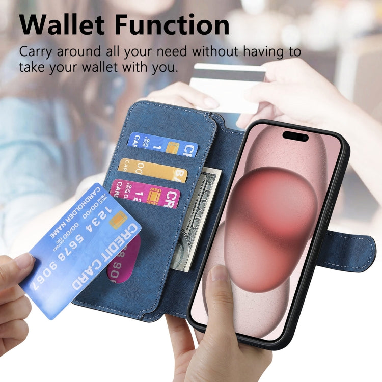 For iPhone 15 CaseNeo MagSafe RFID Anti-theft Retro Leather Phone Case(Blue) - iPhone 15 Cases by CaseNeo | Online Shopping UK | buy2fix