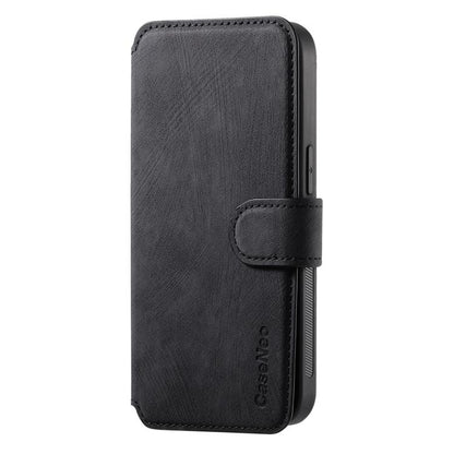 For iPhone 16e CaseNeo MagSafe RFID Anti-theft Retro Leather Phone Case(Black) - iPhone 16e Cases by CaseNeo | Online Shopping UK | buy2fix