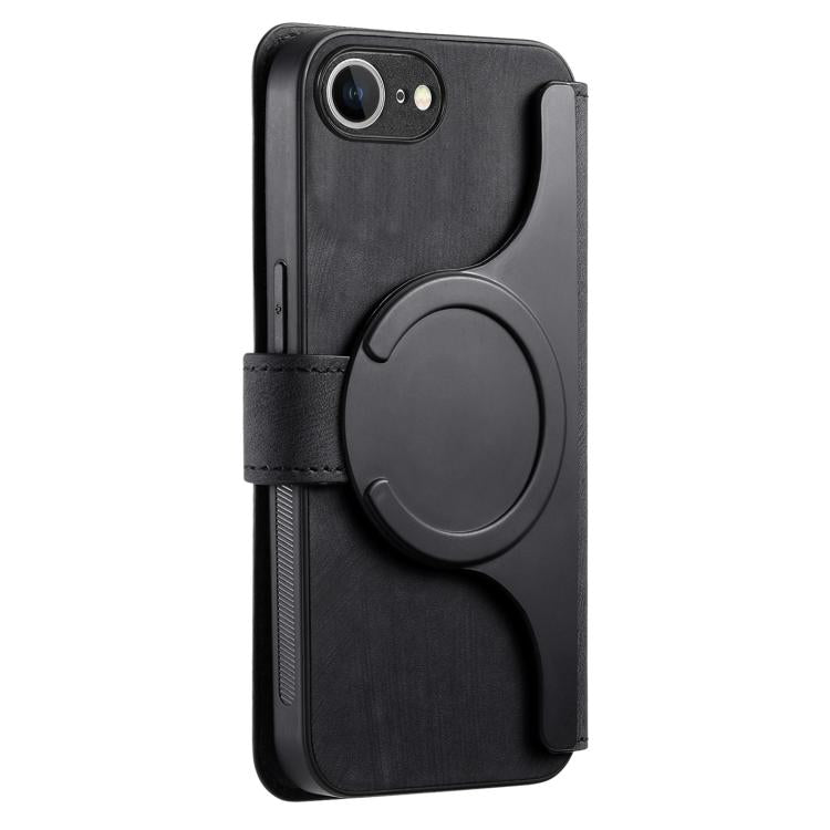 For iPhone 16e CaseNeo MagSafe RFID Anti-theft Retro Leather Phone Case(Black) - iPhone 16e Cases by CaseNeo | Online Shopping UK | buy2fix