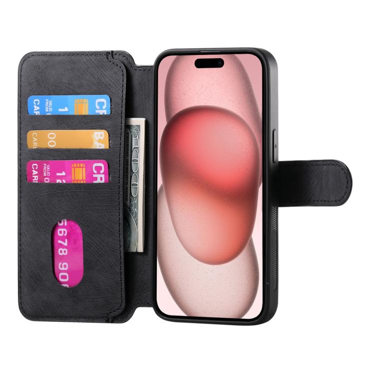 For iPhone 16e CaseNeo MagSafe RFID Anti-theft Retro Leather Phone Case(Black) - iPhone 16e Cases by CaseNeo | Online Shopping UK | buy2fix