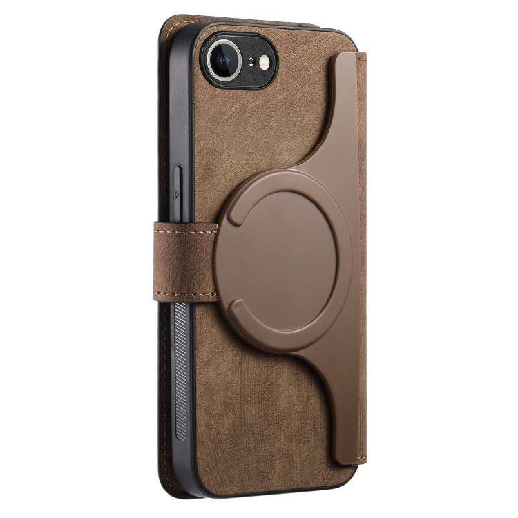 For iPhone 16e CaseNeo MagSafe RFID Anti-theft Retro Leather Phone Case(Brown) - iPhone 16e Cases by CaseNeo | Online Shopping UK | buy2fix