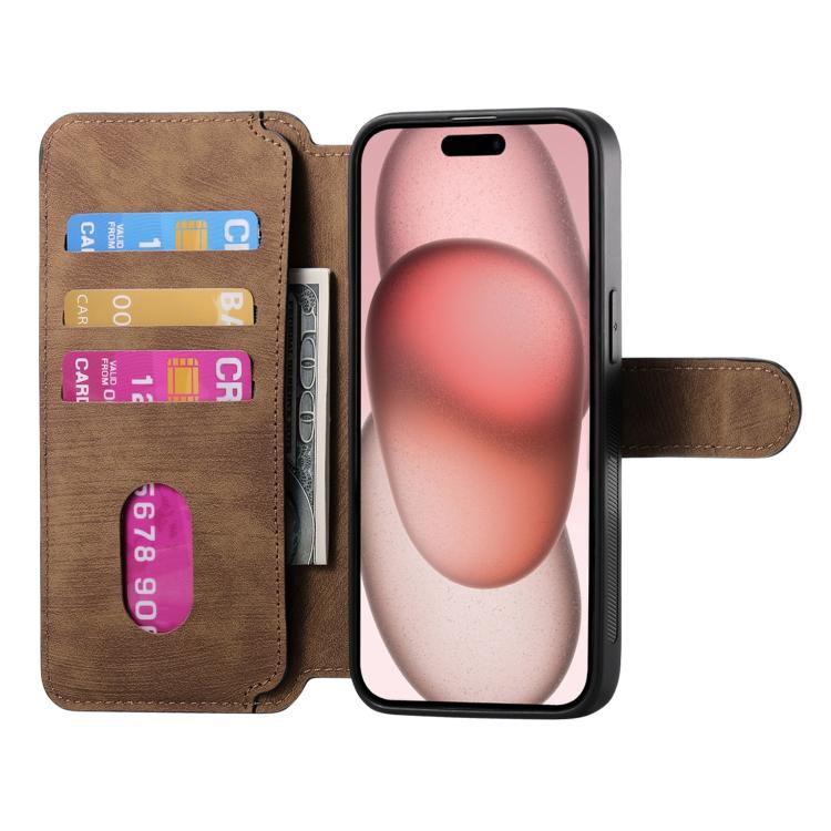 For iPhone 16e CaseNeo MagSafe RFID Anti-theft Retro Leather Phone Case(Brown) - iPhone 16e Cases by CaseNeo | Online Shopping UK | buy2fix