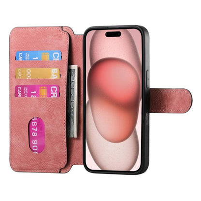 For iPhone 16e CaseNeo MagSafe RFID Anti-theft Retro Leather Phone Case(Pink) - iPhone 16e Cases by CaseNeo | Online Shopping UK | buy2fix