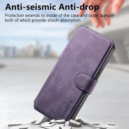 For iPhone 16e CaseNeo MagSafe RFID Anti-theft Retro Leather Phone Case(Purple) - iPhone 16e Cases by CaseNeo | Online Shopping UK | buy2fix