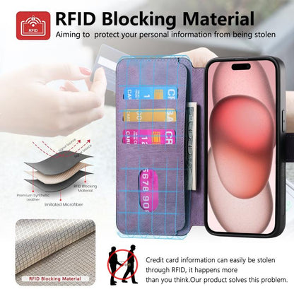 For iPhone 16e CaseNeo MagSafe RFID Anti-theft Retro Leather Phone Case(Purple) - iPhone 16e Cases by CaseNeo | Online Shopping UK | buy2fix