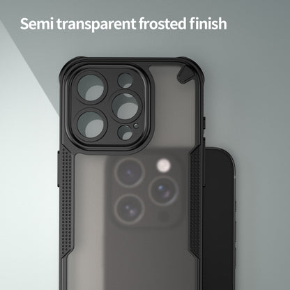 For iPhone 15 Pro Armor Glaze PC Hybrid TPU Phone Case(Black) - iPhone 15 Pro Cases by buy2fix | Online Shopping UK | buy2fix