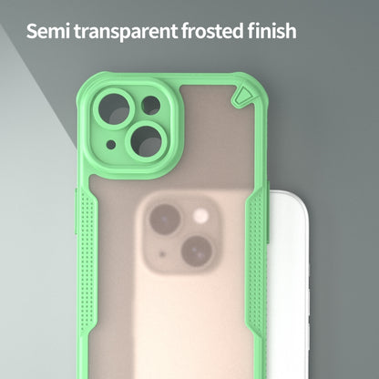 For iPhone 15 Armor Glaze PC Hybrid TPU Phone Case(Green) - iPhone 15 Cases by buy2fix | Online Shopping UK | buy2fix