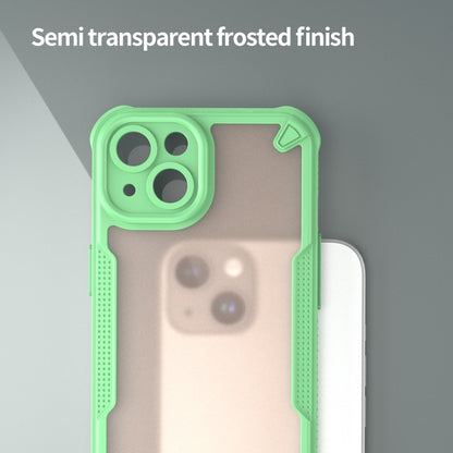 For iPhone 14 Plus Armor Glaze PC Hybrid TPU Phone Case(Green) - iPhone 14 Plus Cases by buy2fix | Online Shopping UK | buy2fix