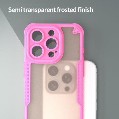 For iPhone 14 Pro Armor Glaze PC Hybrid TPU Phone Case(Pink) - iPhone 14 Pro Cases by buy2fix | Online Shopping UK | buy2fix