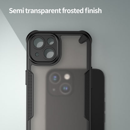 For iPhone 13 Armor Glaze PC Hybrid TPU Phone Case(Black) by buy2fix