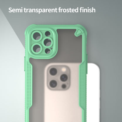For iPhone 12 Pro Armor Glaze PC Hybrid TPU Phone Case(Green) by buy2fix