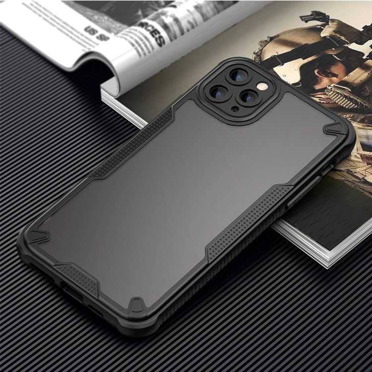 For iPhone 11 Pro Armor Glaze PC Hybrid TPU Phone Case(Black) by buy2fix