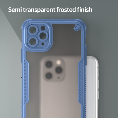 For iPhone 11 Pro Armor Glaze PC Hybrid TPU Phone Case(Blue) by buy2fix