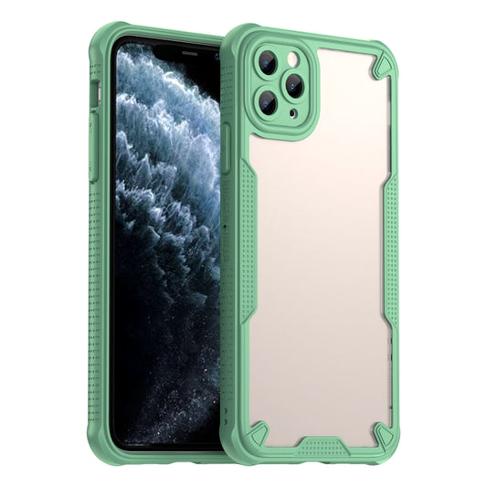 For iPhone 11 Pro Armor Glaze PC Hybrid TPU Phone Case(Green) by buy2fix