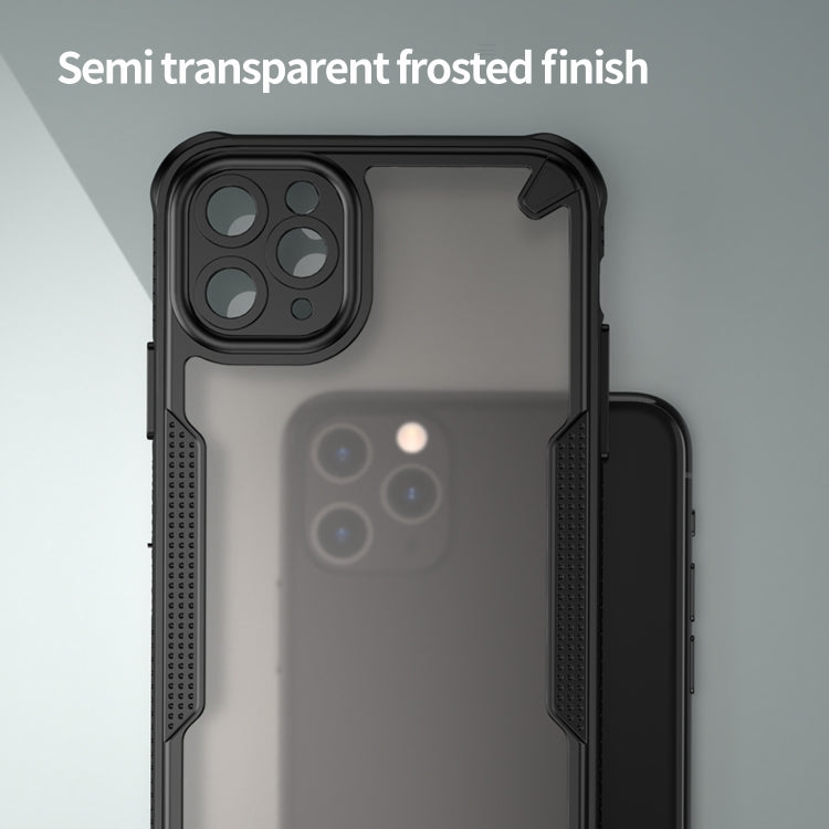 For iPhone 11 Pro Max Armor Glaze PC Hybrid TPU Phone Case(Black) by buy2fix