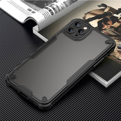 For iPhone 11 Pro Max Armor Glaze PC Hybrid TPU Phone Case(Black) by buy2fix
