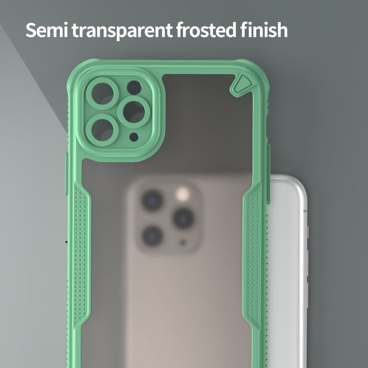For iPhone 11 Pro Max Armor Glaze PC Hybrid TPU Phone Case(Green) by buy2fix
