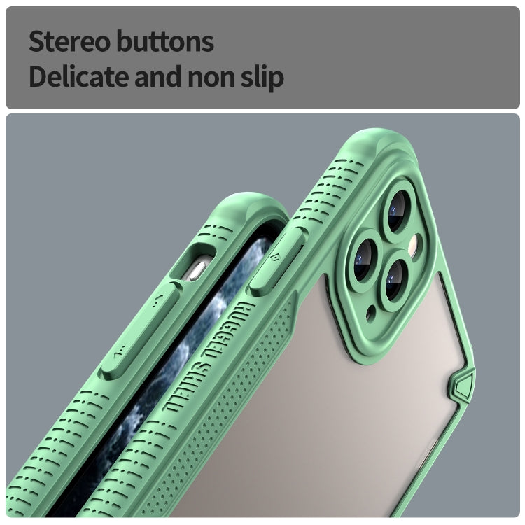 For iPhone 11 Pro Max Armor Glaze PC Hybrid TPU Phone Case(Green) by buy2fix