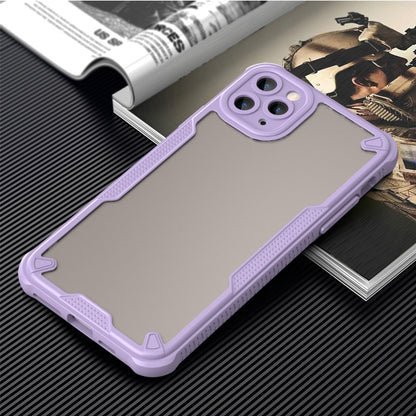 For iPhone 11 Pro Max Armor Glaze PC Hybrid TPU Phone Case(Purple) by buy2fix