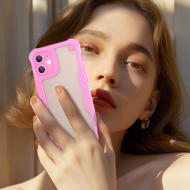 For iPhone 11 Armor Glaze PC Hybrid TPU Phone Case(Pink) by buy2fix