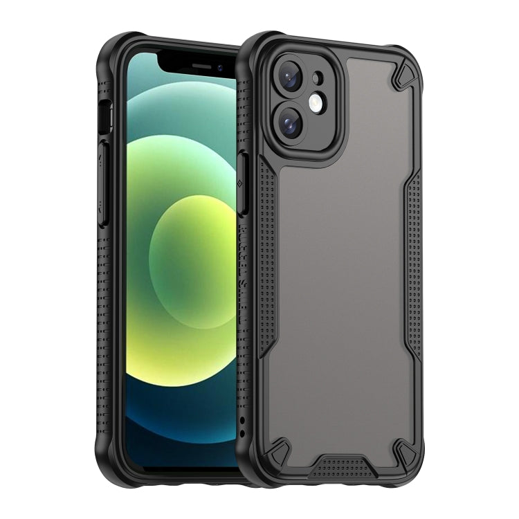 For iPhone 11 Armor Glaze PC Hybrid TPU Phone Case(Black) by buy2fix