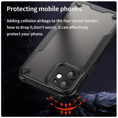 For iPhone 11 Armor Glaze PC Hybrid TPU Phone Case(Black) by buy2fix