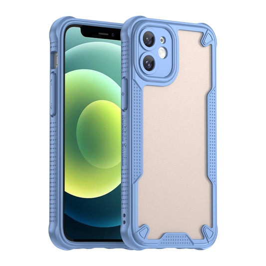 For iPhone 11 Armor Glaze PC Hybrid TPU Phone Case(Blue) by buy2fix