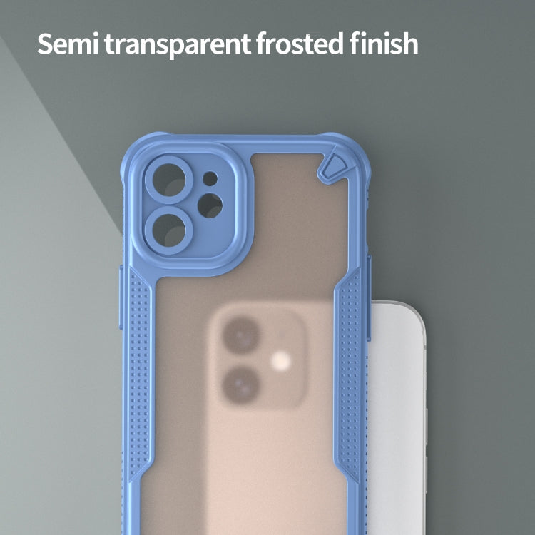 For iPhone 11 Armor Glaze PC Hybrid TPU Phone Case(Blue) by buy2fix