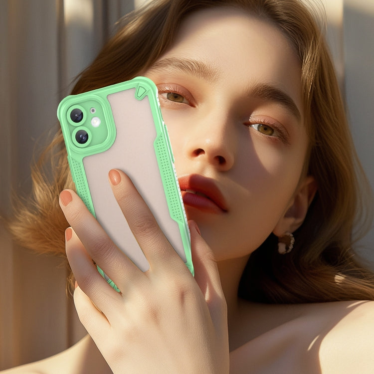 For iPhone 11 Armor Glaze PC Hybrid TPU Phone Case(Green) by buy2fix