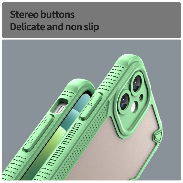 For iPhone 11 Armor Glaze PC Hybrid TPU Phone Case(Green) by buy2fix