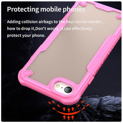 For iPhone 7 Armor Glaze PC Hybrid TPU Phone Case(Pink) by buy2fix