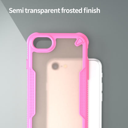 For iPhone 8 Armor Glaze PC Hybrid TPU Phone Case(Pink) by buy2fix