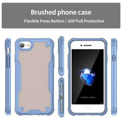 For iPhone 8 Armor Glaze PC Hybrid TPU Phone Case(Blue) by buy2fix