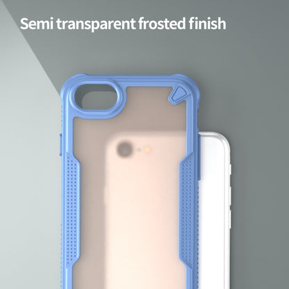 For iPhone 8 Armor Glaze PC Hybrid TPU Phone Case(Blue) by buy2fix