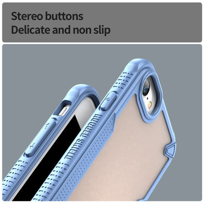 For iPhone 8 Armor Glaze PC Hybrid TPU Phone Case(Blue) by buy2fix