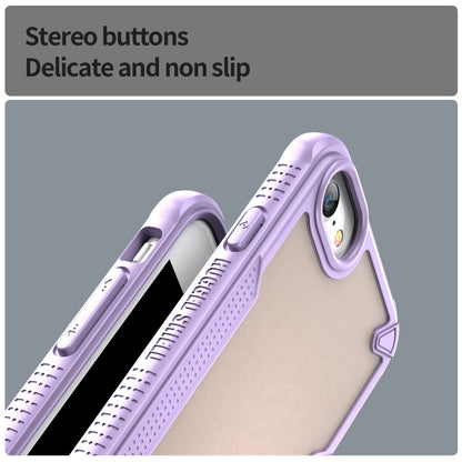 For iPhone 8 Armor Glaze PC Hybrid TPU Phone Case(Purple) by buy2fix