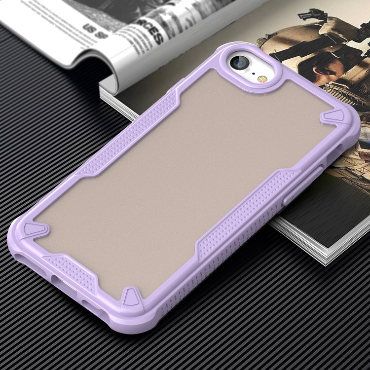 For iPhone 8 Armor Glaze PC Hybrid TPU Phone Case(Purple) by buy2fix