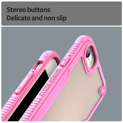 For iPhone SE 2020 Armor Glaze PC Hybrid TPU Phone Case(Pink) by buy2fix