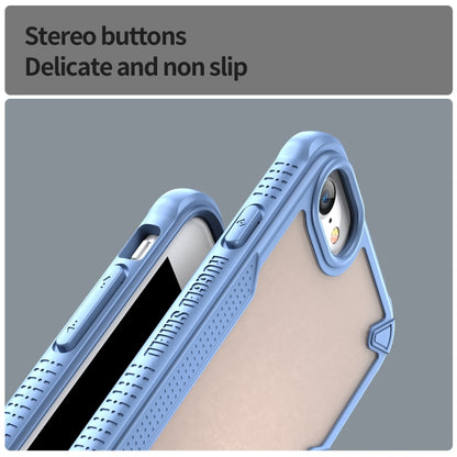 For iPhone SE 2020 Armor Glaze PC Hybrid TPU Phone Case(Blue) by buy2fix