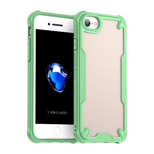 For iPhone SE 2022 Armor Glaze PC Hybrid TPU Phone Case(Green) by buy2fix