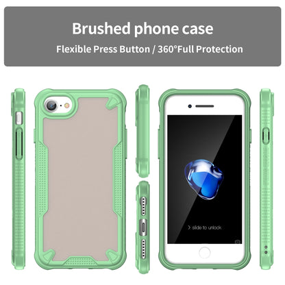 For iPhone SE 2022 Armor Glaze PC Hybrid TPU Phone Case(Green) by buy2fix