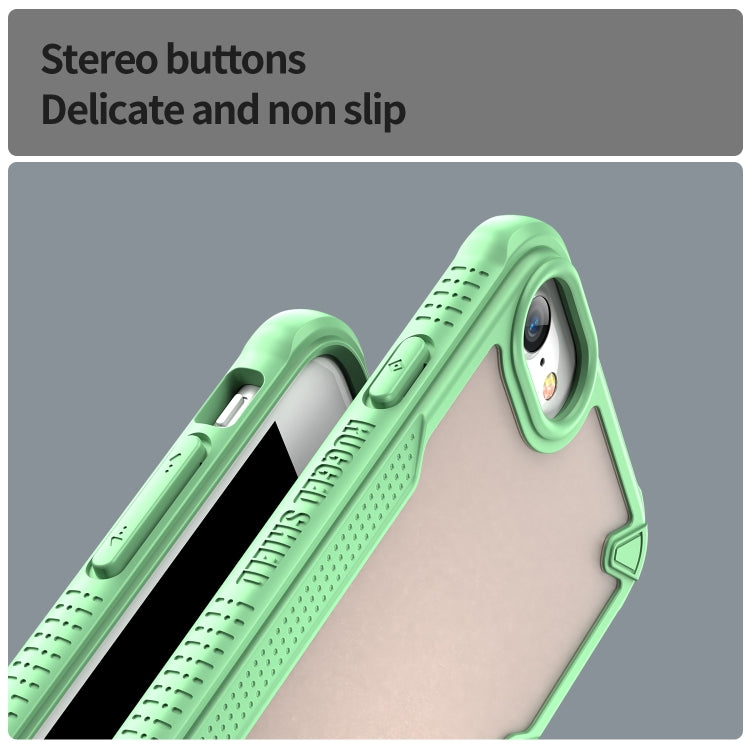 For iPhone SE 2022 Armor Glaze PC Hybrid TPU Phone Case(Green) by buy2fix