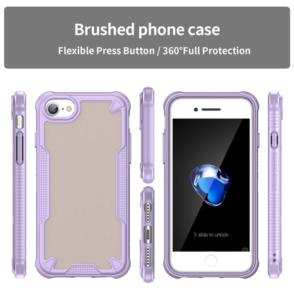 For iPhone SE 2022 Armor Glaze PC Hybrid TPU Phone Case(Purple) by buy2fix