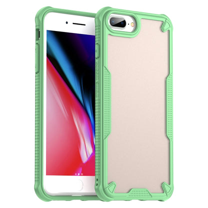 For iPhone 8 Plus Armor Glaze PC Hybrid TPU Phone Case(Green) by buy2fix