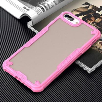 For iPhone 7 Plus Armor Glaze PC Hybrid TPU Phone Case(Pink) by buy2fix