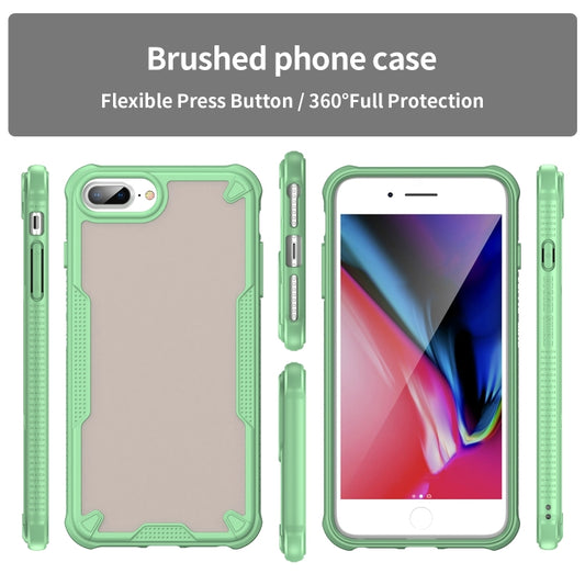 For iPhone 7 Plus Armor Glaze PC Hybrid TPU Phone Case(Green) by buy2fix