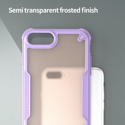 For iPhone 7 Plus Armor Glaze PC Hybrid TPU Phone Case(Purple) by buy2fix