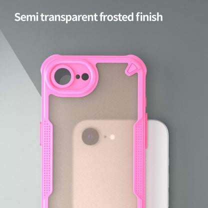 For iPhone 16e Armor Glaze PC Hybrid TPU Phone Case(Pink) - iPhone 16e Cases by buy2fix | Online Shopping UK | buy2fix