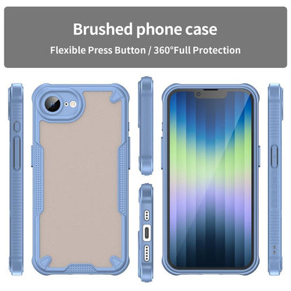 For iPhone 16e Armor Glaze PC Hybrid TPU Phone Case(Blue) - iPhone 16e Cases by buy2fix | Online Shopping UK | buy2fix