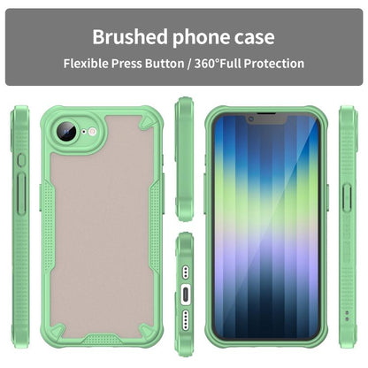 For iPhone 16e Armor Glaze PC Hybrid TPU Phone Case(Green) - iPhone 16e Cases by buy2fix | Online Shopping UK | buy2fix